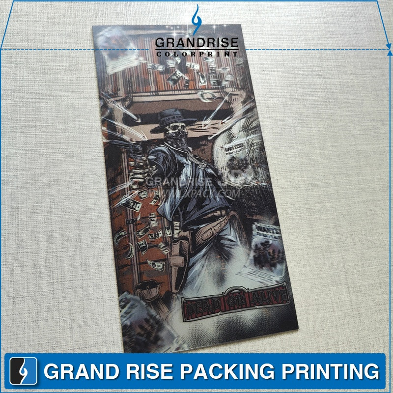 Dead or Alive themed series of 3D postcards Lenticular Tag for Clothes