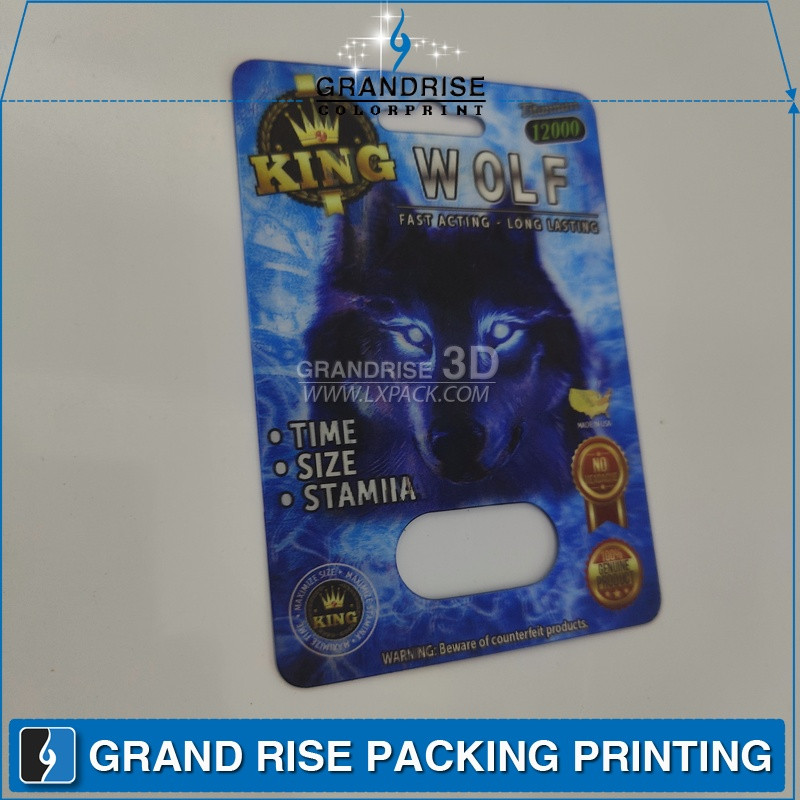 Promotion Wolf 3D Lenticular Poster 3D Box