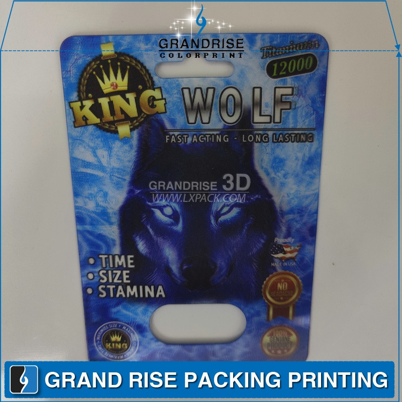 Promotion Wolf 3D Lenticular Poster 3D Box